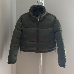 Seven 7 For All Mankind Emerald Green Puffer Women’s Size M